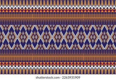Aztec ethnic background design vector with a seamless pattern. Traditional motifs are illustrated. Element of a seamless pattern template