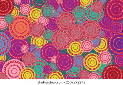 Aztec ethnic background design vector with a seamless pattern. Traditional motifs are illustrated. Element of a seamless pattern template