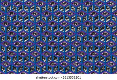 Aztec ethnic background design vector with a seamless pattern. Traditional motifs are illustrated. Element of a seamless pattern template