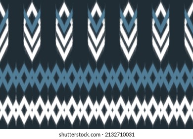 Aztec ethnic pattern traditional. Ikat pattern in tribal. Border decoration. Design for background, wallpaper, vector illustration, textile, fabric, clothing, batik, carpet, embroidery.