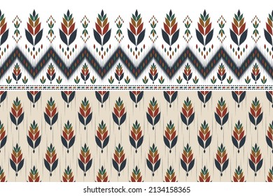 Aztec ethnic pattern traditional. Ikat pattern in tribal. Border decoration. Design for background, wallpaper, vector illustration, textile, fabric, clothing, batik, carpet, embroidery.
