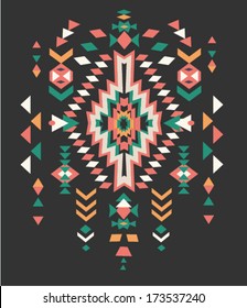 Aztec Ethnic Print Background