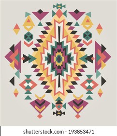 Aztec Ethnic Print Background