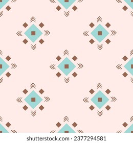 Aztec ethnic seamless pattern. brawn native American tribal ornamental illustration background. Navajo motifs illustration background.