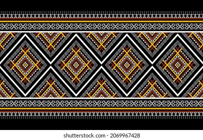 Aztec ethnic seamless pattern. Traditional tribal style. Vector geometric. Design for background,illustration,texture,fabric,wallpaper,carpet,batik,clothing,embroidery