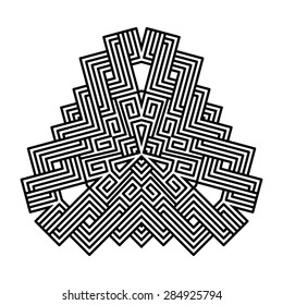 Aztec ethnic vector ornament