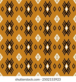 Fondo de patrón de tela azteca para la moda de tela. Estilo azteca geométrico. Mosaico en la baldosa. Diseño de patrón marroquí africano americano. Alfombra étnica. Patrón abstracto nativo.
