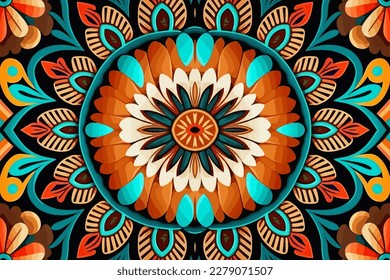 Color azteca floral sin fisuras de patrón flashy. Resumen de la antigua antigua línea tribal de la antigua tradición folk tradicional. Ornate elegante vintage retro moderno estilo minimalista para texturas