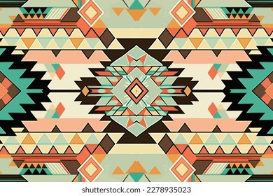 Color pastel azteca geo sin fisuras. Resumen de la antigua antigua línea tribal de la antigua tradición folk tradicional. Ornate elegante vintage retro moderno estilo minimalista para tela textil 