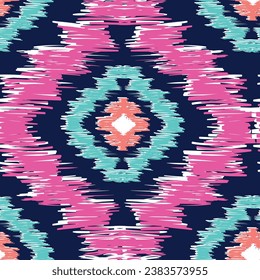 aztec geo tribal indian seamless pattern print girls teen fashion bright neon colours