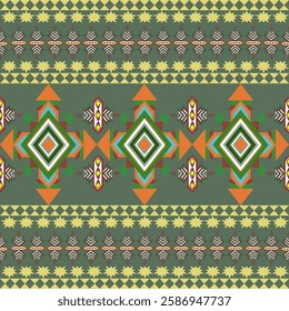 Aztec geometric art ornament print, Design for carpet , cover, wallpaper, wrapping, fabric, clothing,  Abstract ,, Seamless pattern in tribal, folk embroidery, and Mexican style