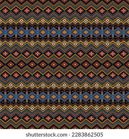 Aztec geometric ethnic oriental pattern design for background or wallpaper seamless pattern. Design for fabric, curtain, background, carpet, wallpaper, clothing, wrapping,Vector illustration