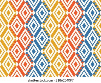 Aztec geometric print. Seamless pattern in tribal. American patterns. Abstract background with ethnic Aztec ornament. Design for background, wallpaper, Fabric, clothing, scarf. Boho motifs.