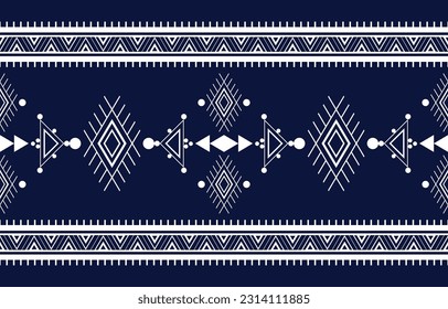 Aztec geometric print. Seamless pattern in tribal. American patterns. Abstract background with ethnic Aztec ornament. Geometric ethnic pattern. Design for wallpaper, Fabric, clothing, and scarf.