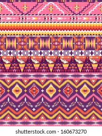 Aztec geometric seamless pattern