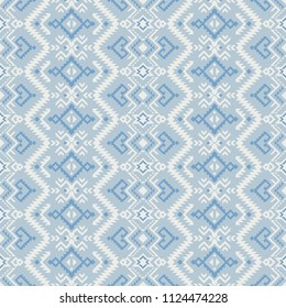 Aztec geometric seamless pattern. Native american, indian southwest print. Ethnic design wallpaper, fabric, cover, textile, weave, wrapping.