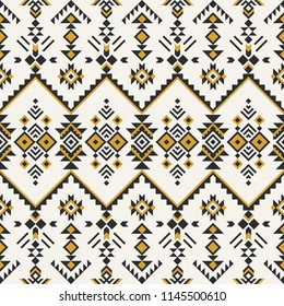 Aztec geometric seamless pattern. Native american, indian print. Ethnic design wallpaper, fabric, cover, textile, weave, wrapping.