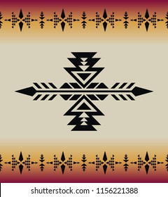 Aztec geometric seamless pattern. Native southwest american, indian print. Ethnic design wallpaper, fabric, cover, textile, weave, wrapping.