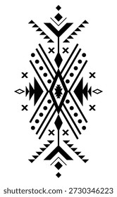 Aztekische geometrische Formen für Stammesmuster Dekoration.