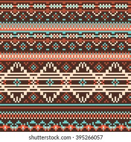 Aztec geometry print. Ethnic  boho tribal native seamless pattern. Ethnic ornamental print background for card, invitation, wallpaper, web design, fabric, textile, clothes