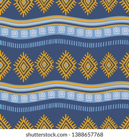 Aztec hand drawn pattern ornamental drawing handmade abstract background