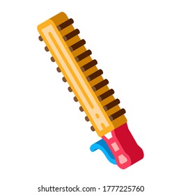Aztec Hand Sword Icon Vector. Isometric Aztec Hand Sword Sign. Color Isolated Symbol Illustration