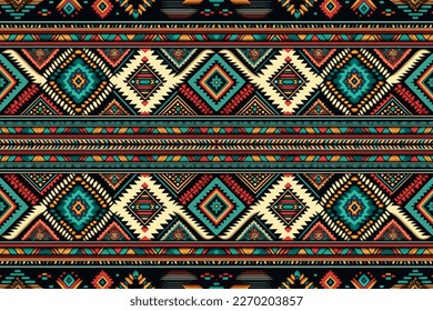 Aztec Italian seamless pattern multicolor background. Abstract traditional folk old ancient antique tribal ethnic graphic line. Ornate elegant luxury vintage retro style for texture textile fabric.