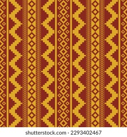 Aztec Kilim Retrostreifen Muster. Vectoraztec Kilim geometrische Streifen nahtlos Muster Hintergrund. Ethnische geometrische Retromuster Verwendung für Gewebe, Textilien, Heimdekoration Elemente, Polstermöbel.