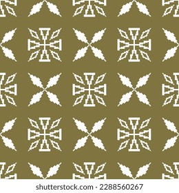 Aztec kilim surface pattern. Vector aztec kilim geometric shape seamless pattern background. Ethnic surface pattern design use for fabric, textile, home decoration elements, upholstery, wrapping.