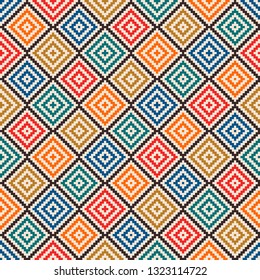 Aztec like style pattern illustration