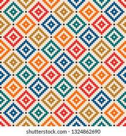 Aztec like style pattern illustration