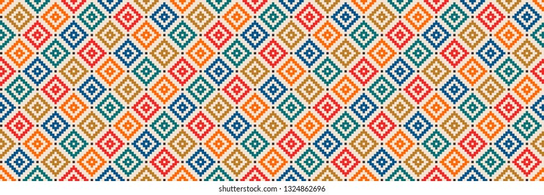 Aztec like style pattern illustration