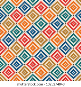 Aztec like style pattern illustration
