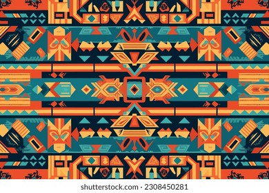 Aztec luxury Egyptian pattern old antique tribal ethnic graphic line. Ornate elegant luxury vintage retro modern style. For texture textile background backdrop tile wallpaper. Abstract art Egypt.