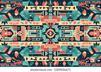 Aztec luxury Egyptian pattern old antique tribal ethnic graphic line. Ornate elegant luxury vintage retro modern style. For texture textile background backdrop tile wallpaper. Abstract art Egypt.