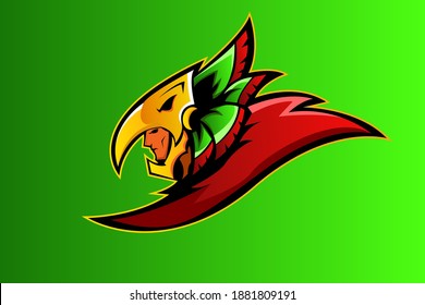 AZTEC MASCOT LOGO VECTOR EPS