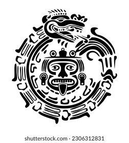 Aztec and Maya Black Symbol Representation of Culture