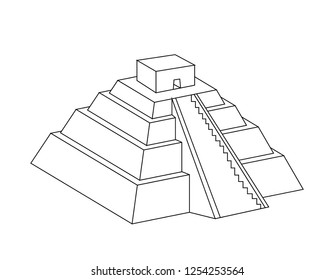 Aztec Pyramid Drawing - Carinewbi
