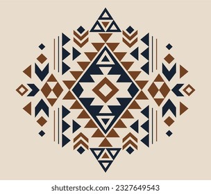Aztec motif tribal ethnic design. Navajo decoration symbol, boho tattoo geometric template. Ethnic ornament. 