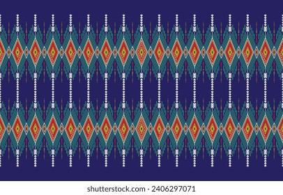 Aztec motifs vector seamless pattern design. Background illustration of a tribal pattern template element