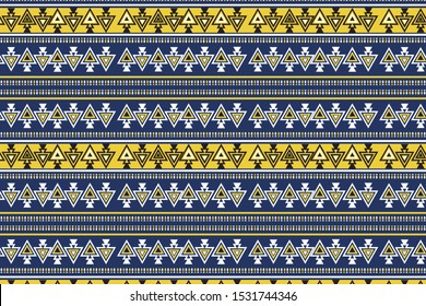 aztec and navajo ethnic  lineal pattern,repeated bohemian element;vector illsutartion.