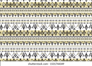aztec and navajo ethnic  lineal pattern,repeated bohemian element;vector illsutartion.