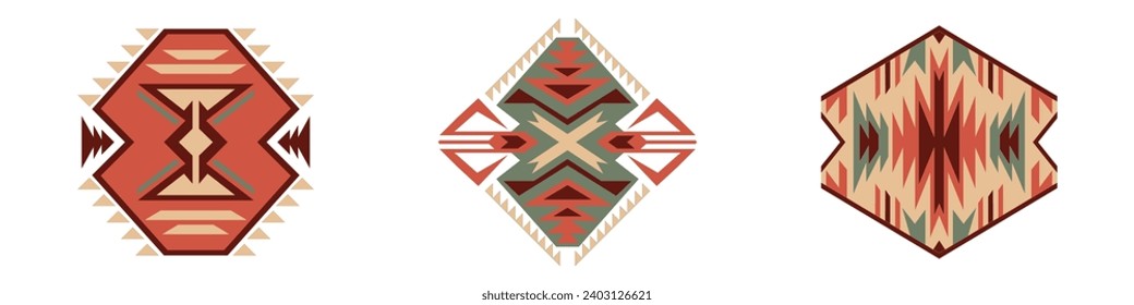 Aztec, Navajo geometric seamless pattern. Native American Southwest print. Ethnic design wallpaper, fabric, cover, textile, rug, blanket.