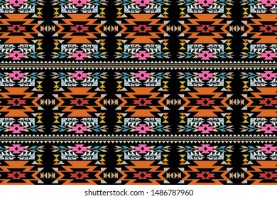 aztec and navajo pattern design, repeated element, folk and ethnic pattern, vector illustration.
