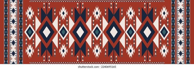 Aztec Navajo Muster. Ethnische boho geometrische Muster. Vektor ethnische Stämme südwestlich Verwendung für Teppich, Teppichboden, Teppichboden, Teppichboden, Tapeten, Matte, Bettwäsche, Tischdecken oder Innendekoration Elemente.