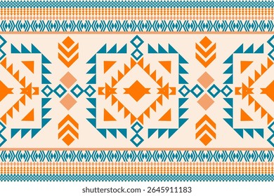 
Aztec Navajo pattern. Ethnic boho geometric pattern. Vector ethnic, area rugs, tapestry, mat, bed runner, tablecloth or home interior decoration elements.