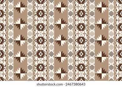Aztec Navajo pattern. Vector Aztec Navajo geometric shape seamless pattern background. The geometric southwest pattern is used for fabric, textile, home decoration elements, upholstery, and wrapping.