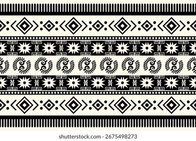 Padrão asteca Navajo. Vetor Aztec Navajo forma geométrica fundo padrão sem emenda. O padrão geométrico do sudoeste é usado para tecidos, têxteis, elementos de decoração de casa, estofos e embrulho.