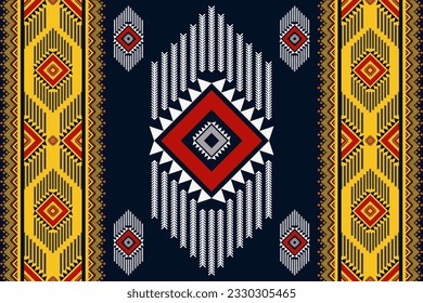 Aztec Navajo stripes pattern. Vector ethnic Apache Indian geometric shape seamless pattern. Southwest ethnic pattern use for textile, carpet, rug, cushion, wallpaper or other home decoration elements.