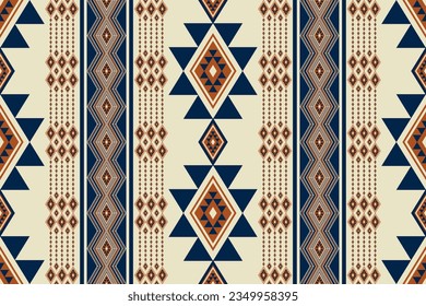Aztec Navajo vintage pattern. Vector aztec Navajo geometric stripes seamless pattern. Geometric southwest vintage pattern use for fabric, textile, home decoration elements, upholstery, wrapping, etc.